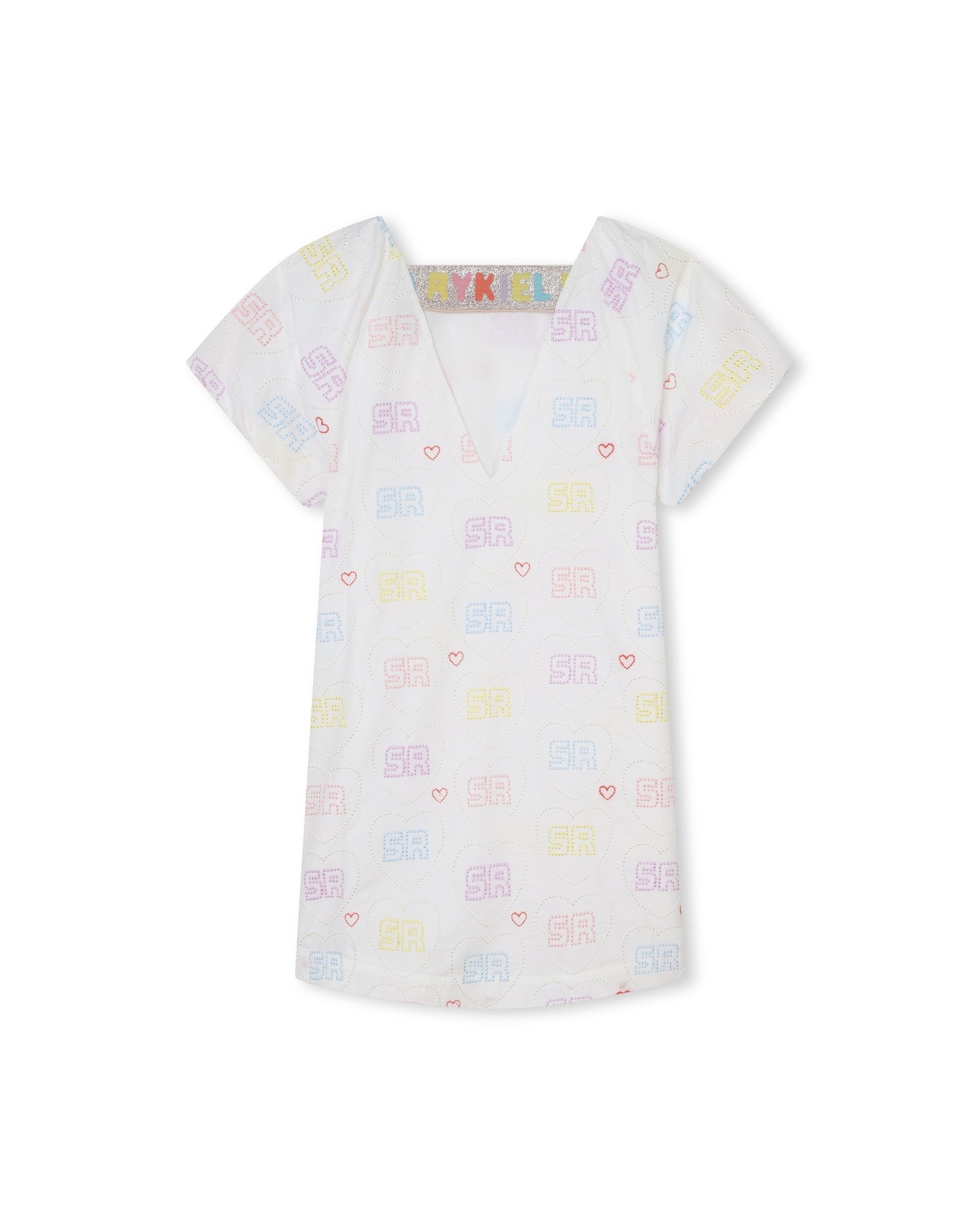 Robe avec manches volantées - Multico