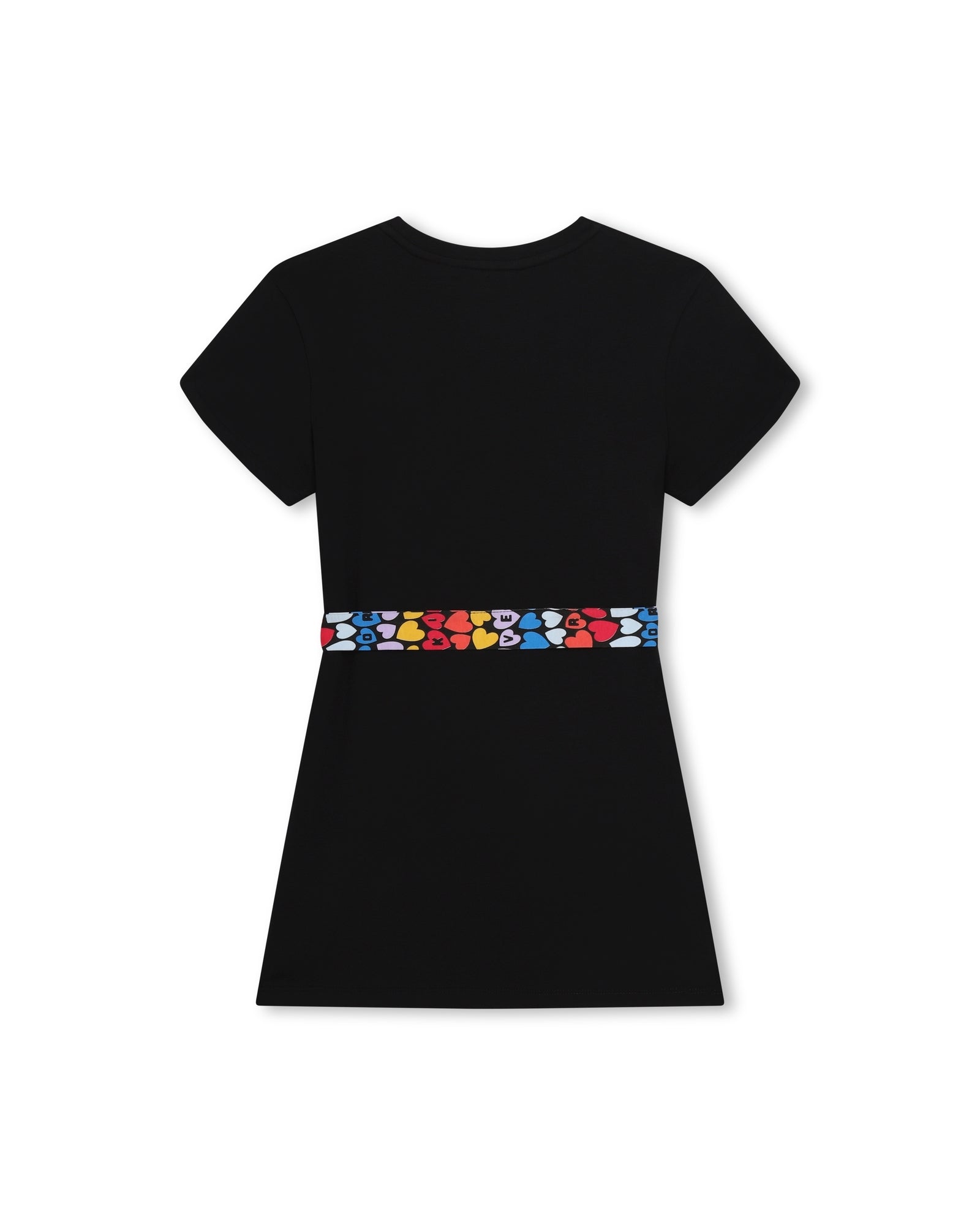 Robe à manches courtes en coton - Black