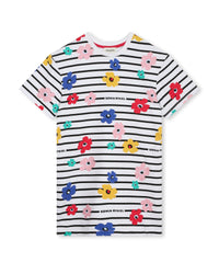 Print dress - White