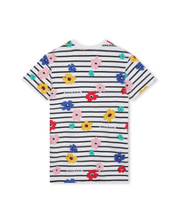 Print dress - White