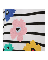 Print dress - White