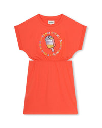 Robe à manches courtes en coton - Mandarin