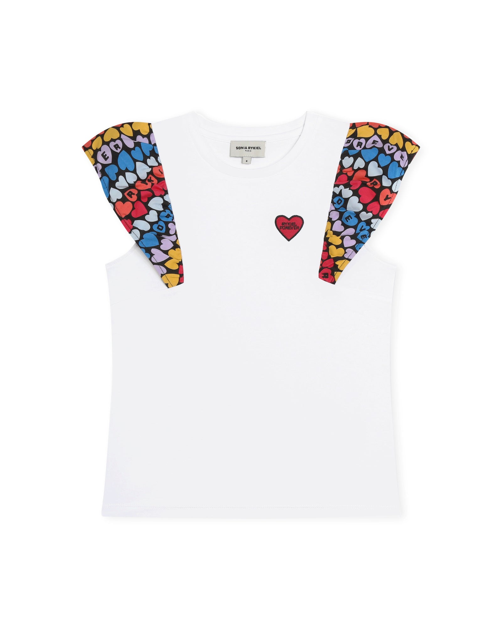 T-shirt à volants - Blanc