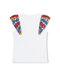 T-shirt à volants - Blanc