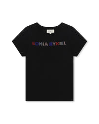 T-shirt avec illustration en coton - Black