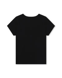 T-shirt avec illustration en coton - Black