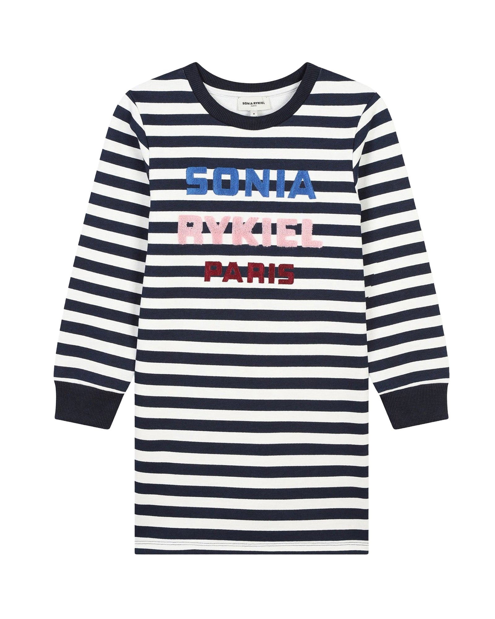 Robe bicolore en molleton - Rayure
