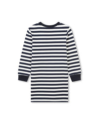 Robe bicolore en molleton - Rayure