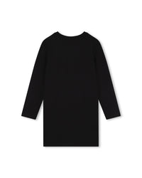 Robe à rayures en strass - Black