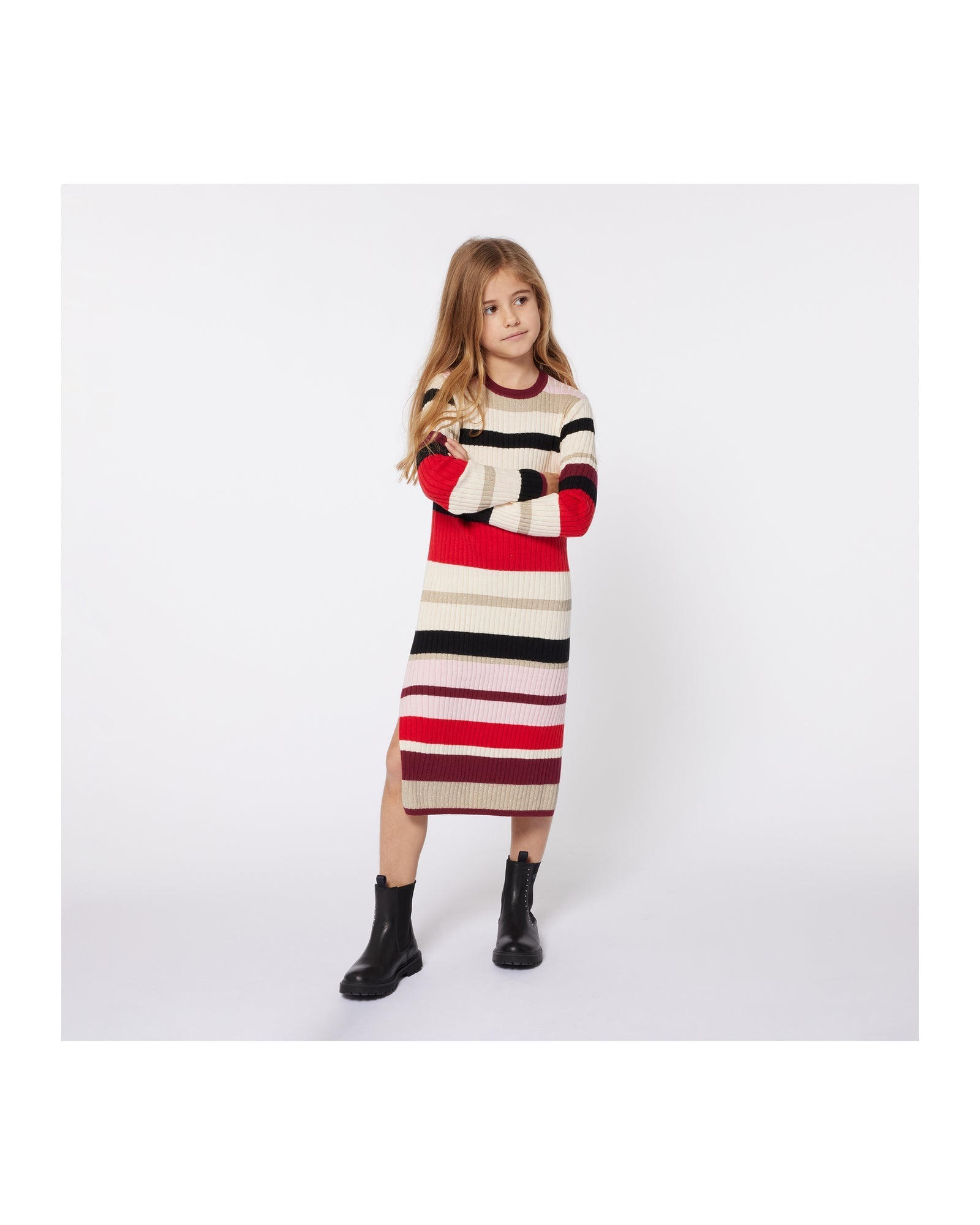 Iconic cotton striped maxi dress - Stripe