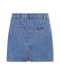 Pocket denim skirt - Denim Blue