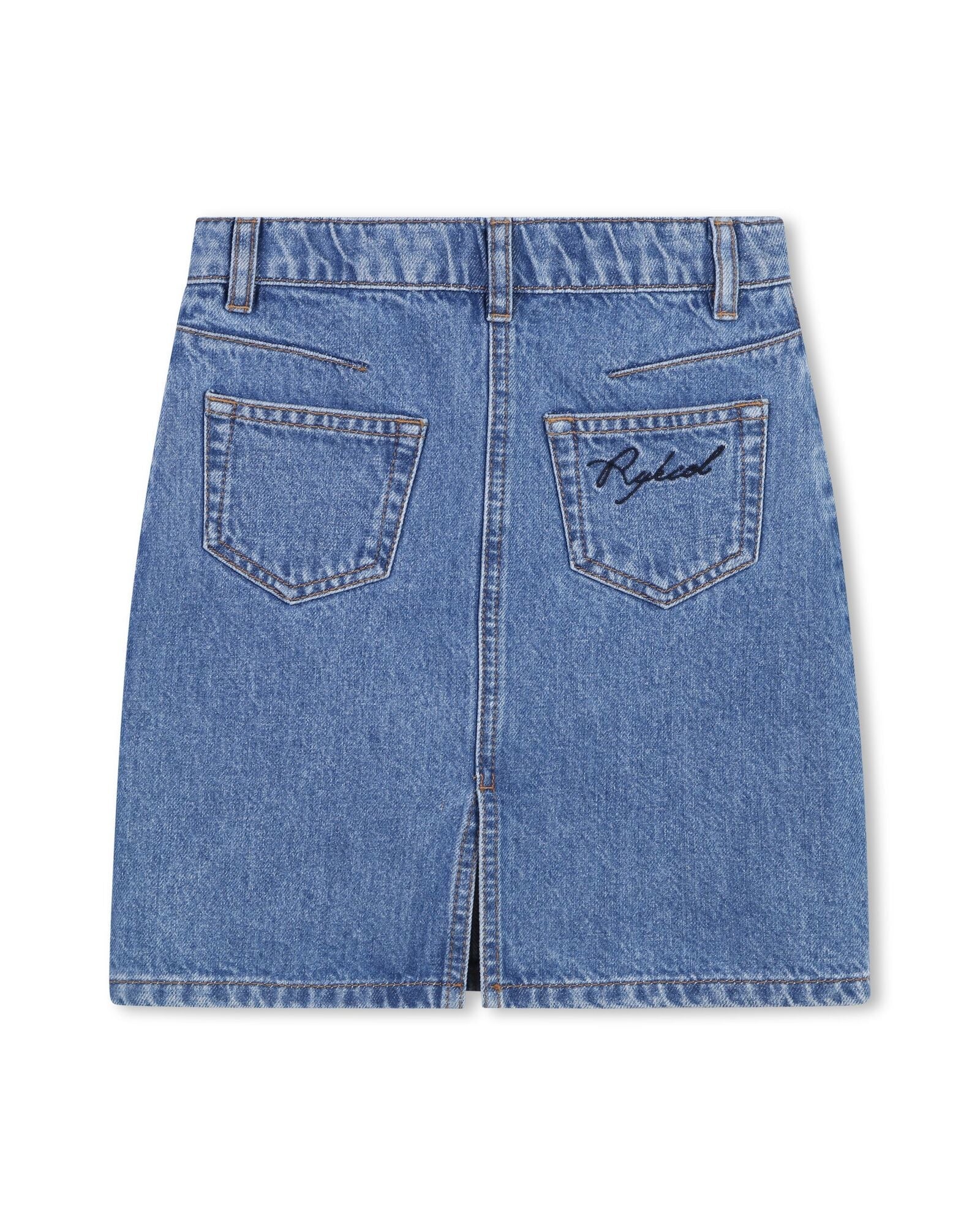 Pocket denim skirt - Denim Blue