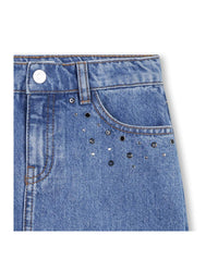 Pocket denim skirt - Denim Blue