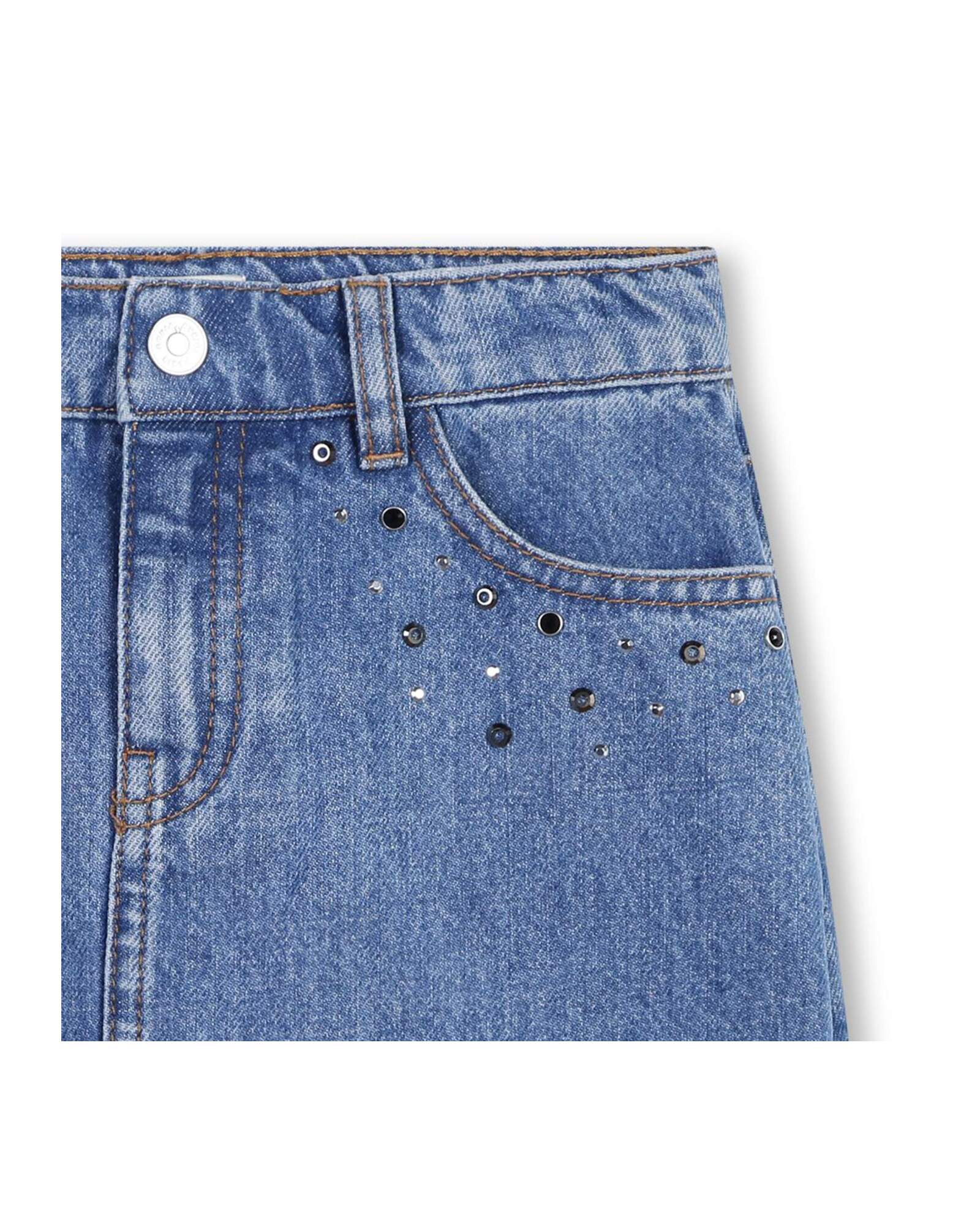 Pocket denim skirt - Denim Blue