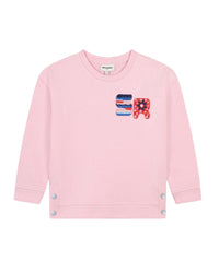 Sweatshirt illustration fantaisie en molleton - Guimauve