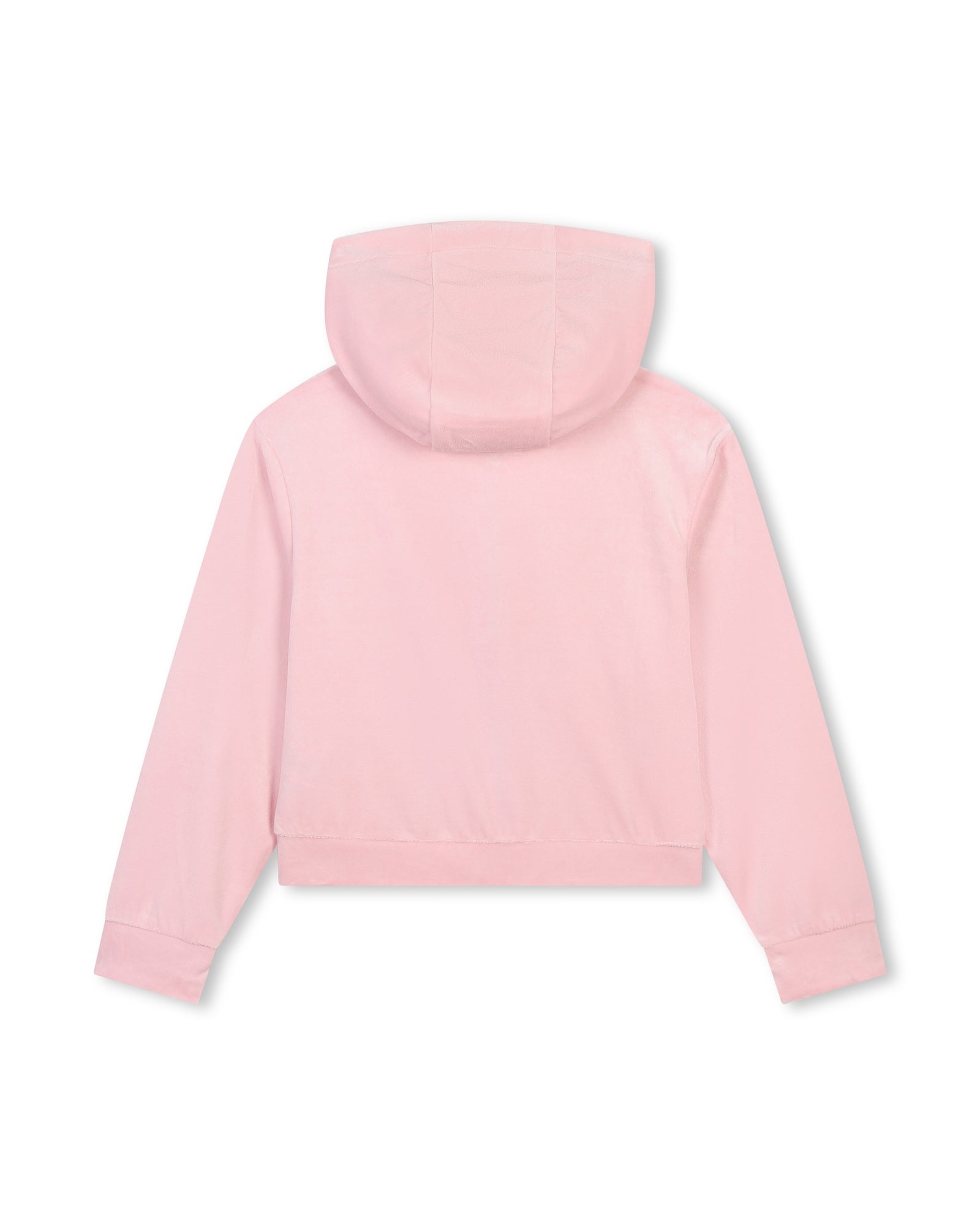 Gilet à capuche en velours - Guimauve