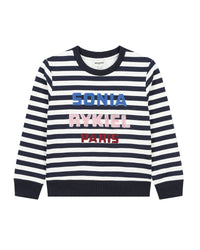 Sweatshirt à rayures en molleton - Rayure