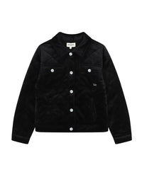 Veste matelassée en velours - Black