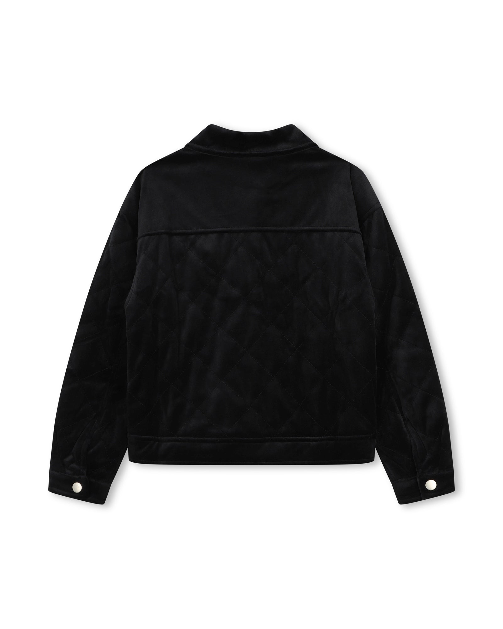 Veste matelassée en velours - Black