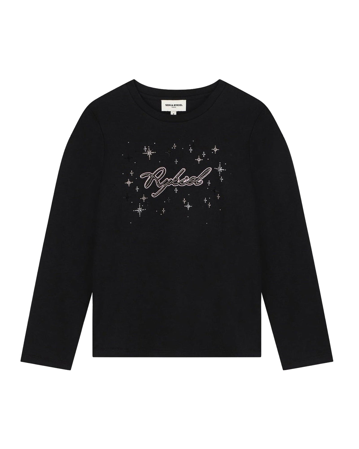 T-shirt illustration Madame Rykiel en coton - Black