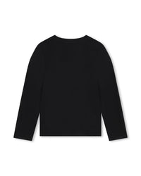 T-shirt illustration Madame Rykiel en coton - Black