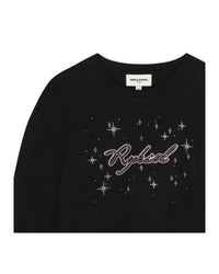 T-shirt illustration Madame Rykiel en coton - Black