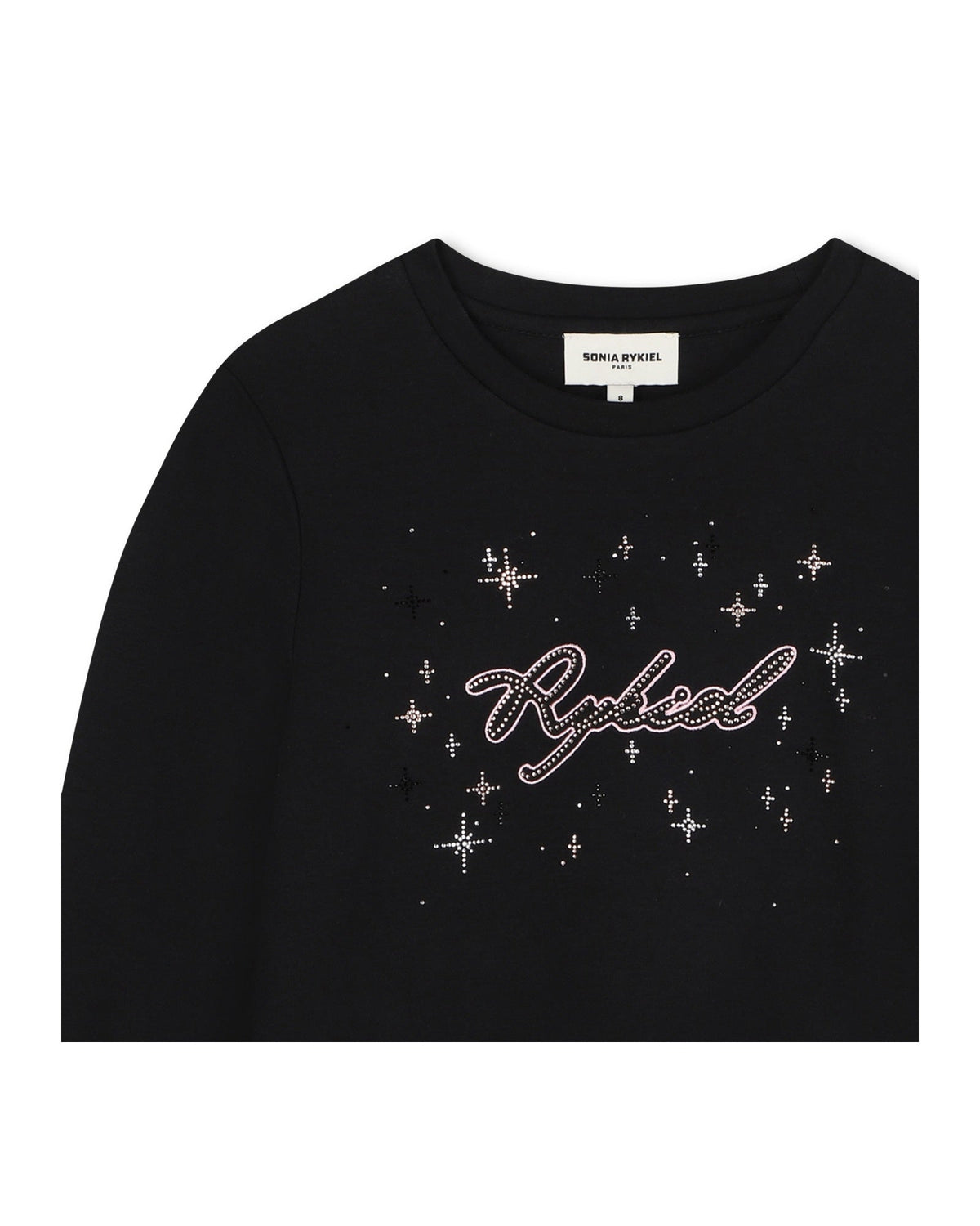 T-shirt illustration Madame Rykiel en coton - Black