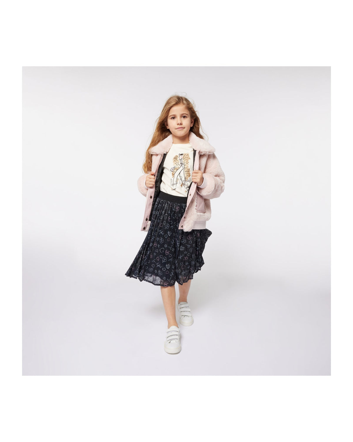T-shirt illustration Madame Rykiel en coton - Craie