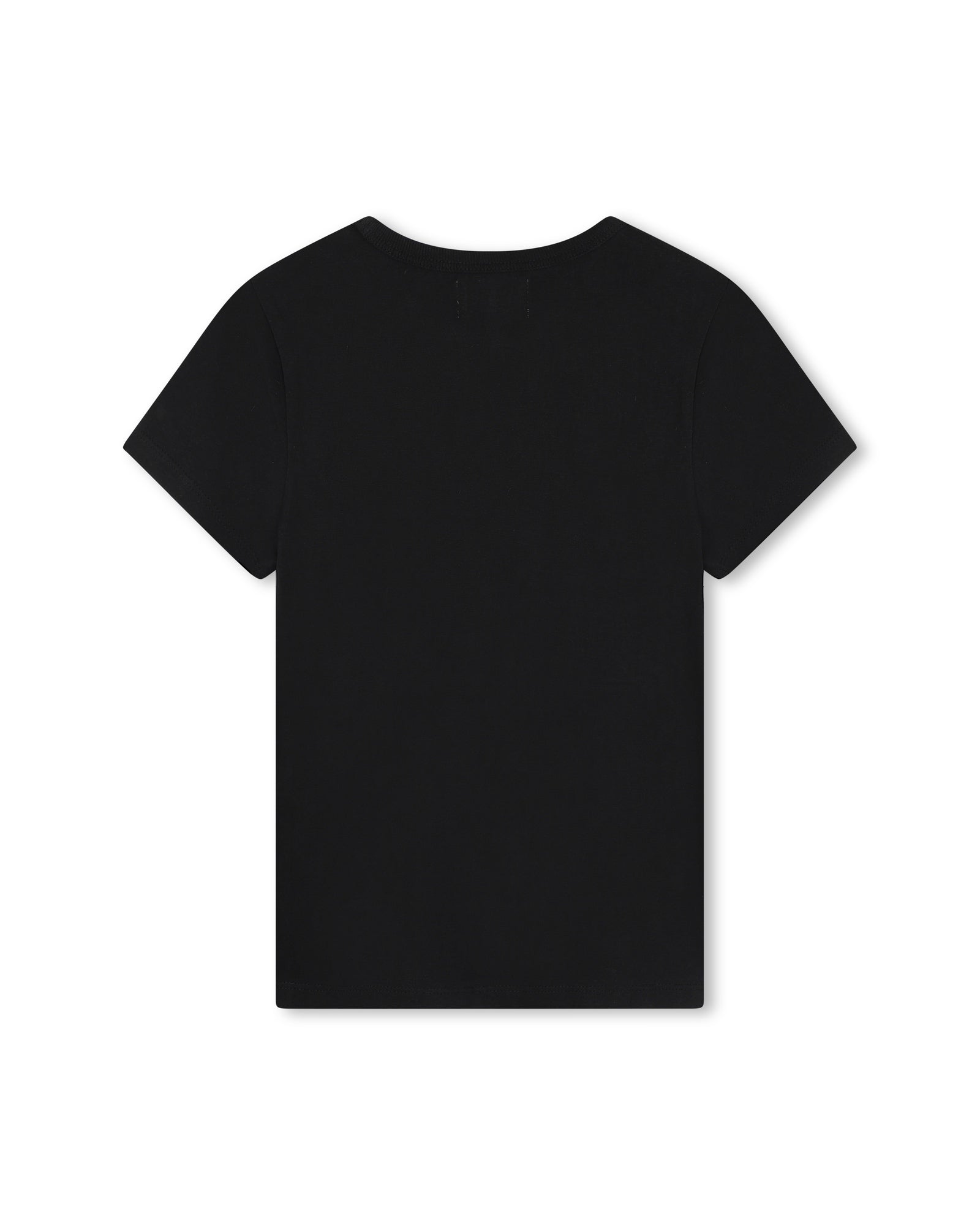 T-shirt illustration siglée Rykiel à strass en coton - Black