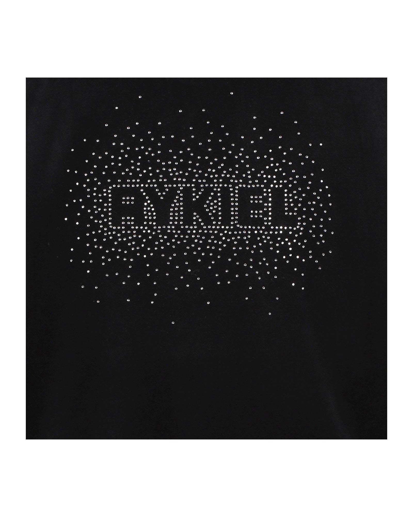 Velvet illustration sweatshirt - Black