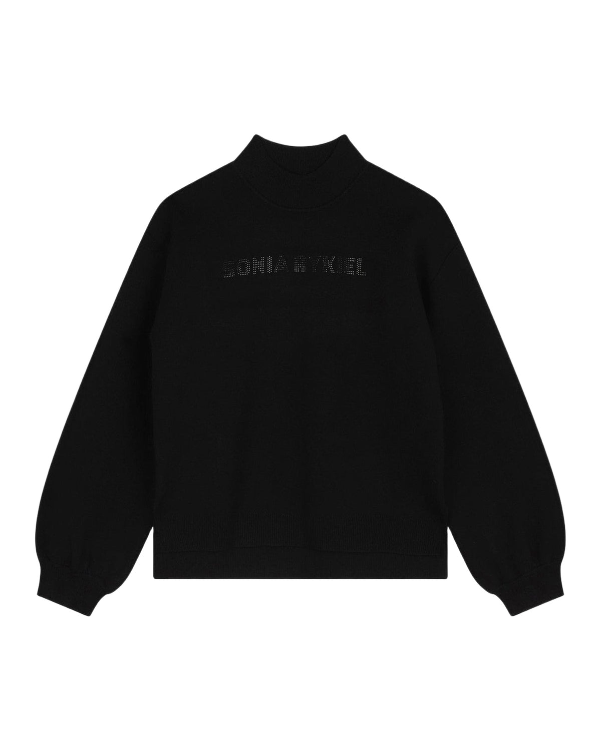 Pull à logo en strass - Black