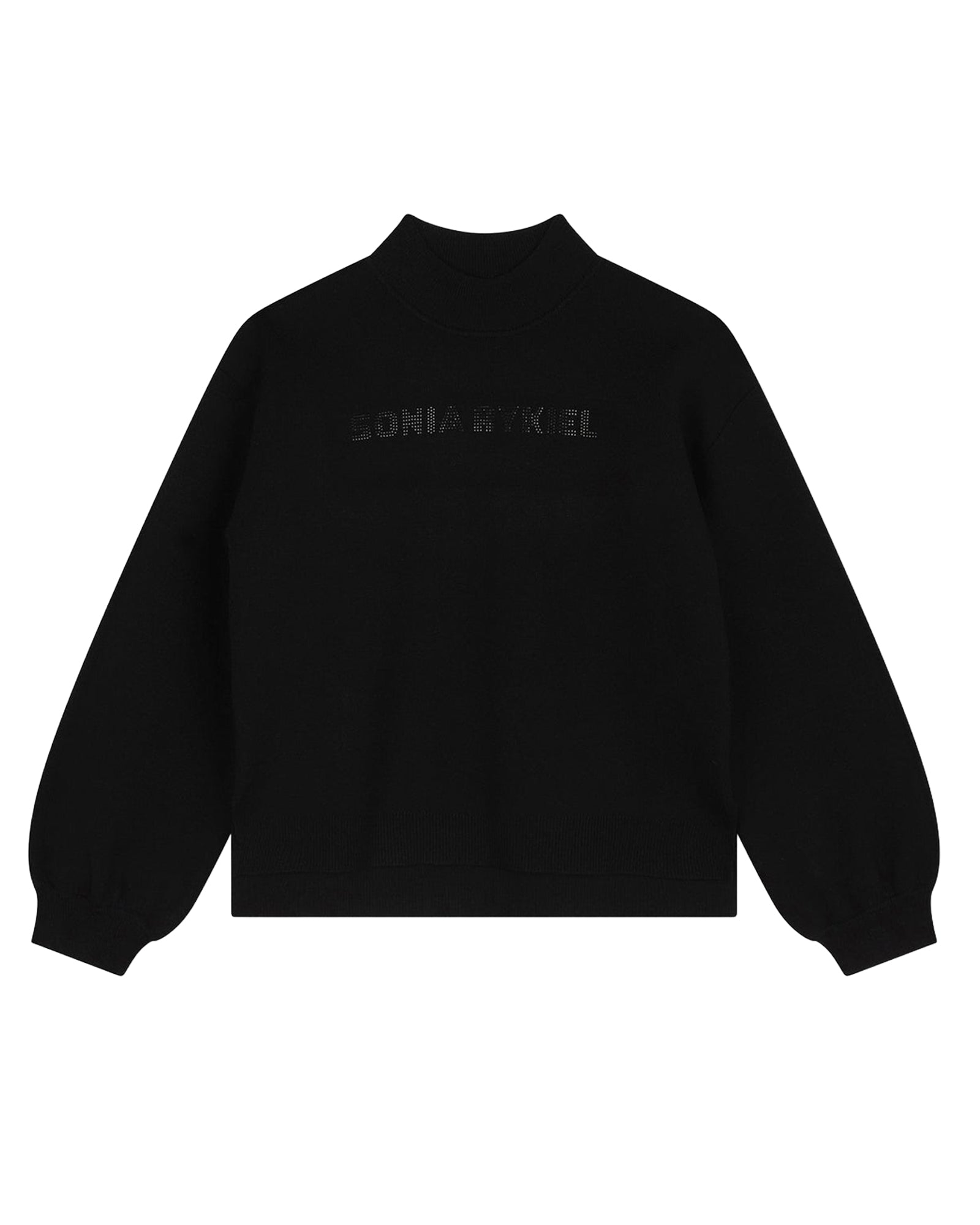 Rhinestone logo jumper - Black