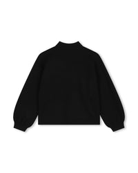 Pull à logo en strass - Black