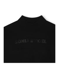 Pull à logo en strass - Black