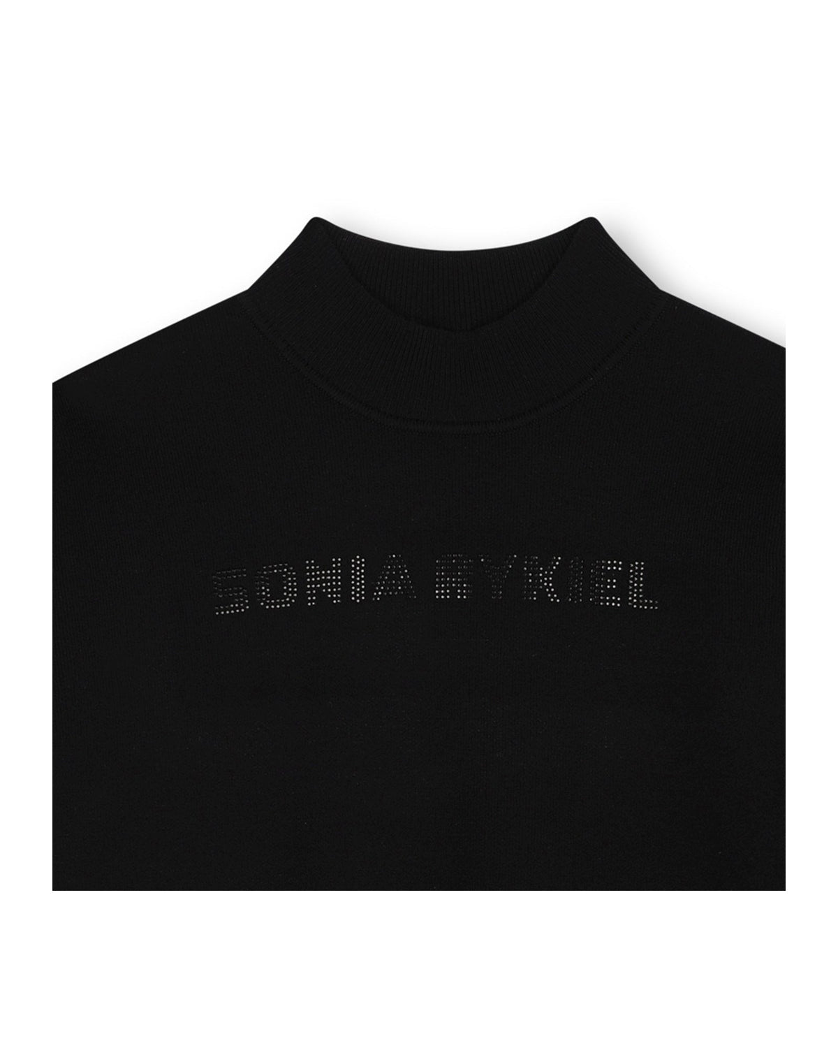 Pull à logo en strass - Black