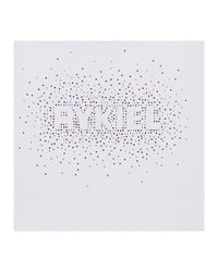 T-shirt illustration siglée Rykiel à strass en coton - Off White
