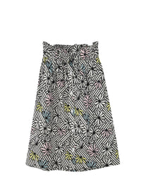 Jupe à taille élastiquée en coton - Imprimé