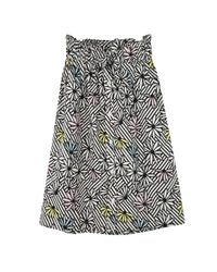 Cotton skirt with an elasticated waistband – Printed