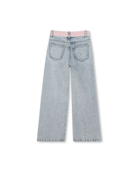 Pantalon bicolore en denim - Bleach