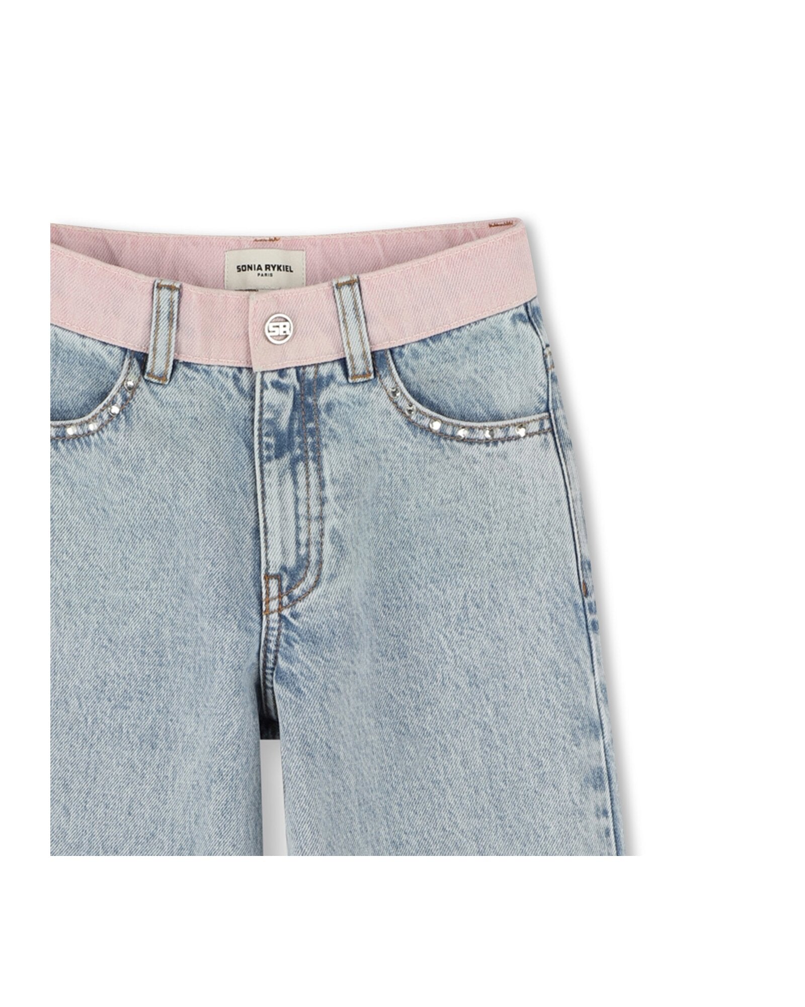 Pantalon bicolore en denim - Bleach