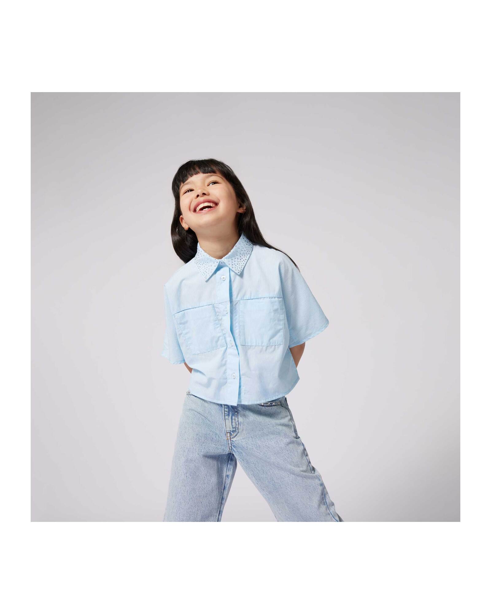 Pantalon bicolore en denim - Bleach