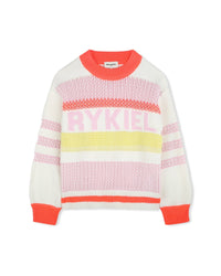 Pull à rayures et marquage Rykiel en coton - Multicolor