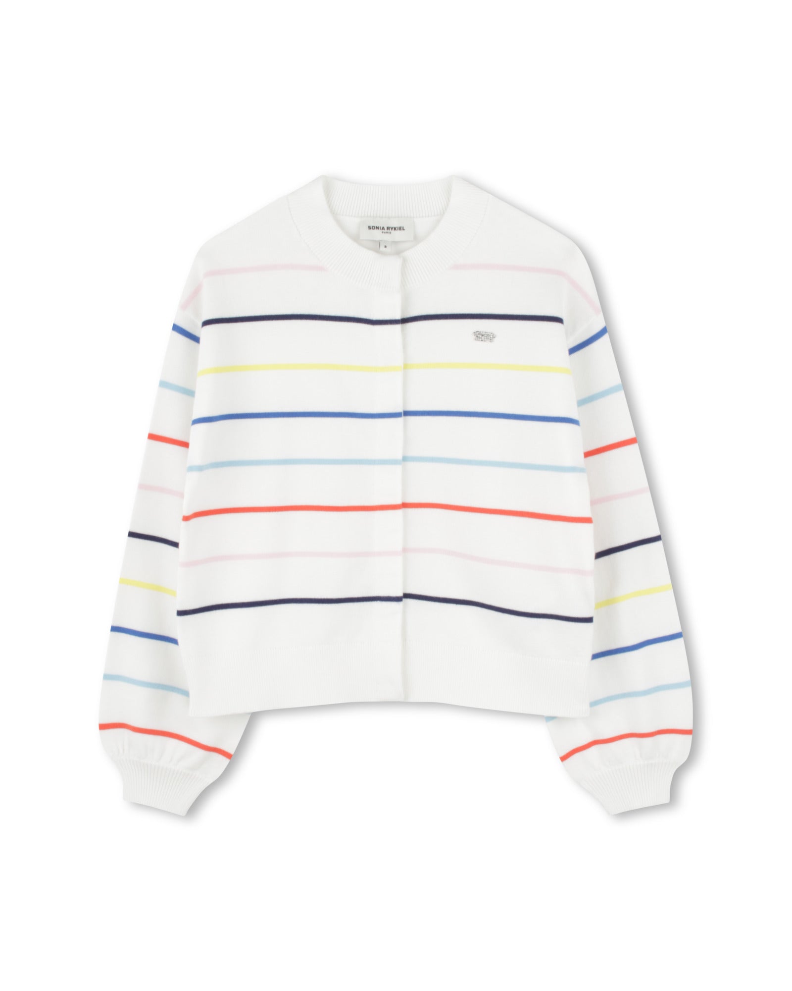 Cardigan à fermeture pressionnée - Offwhite