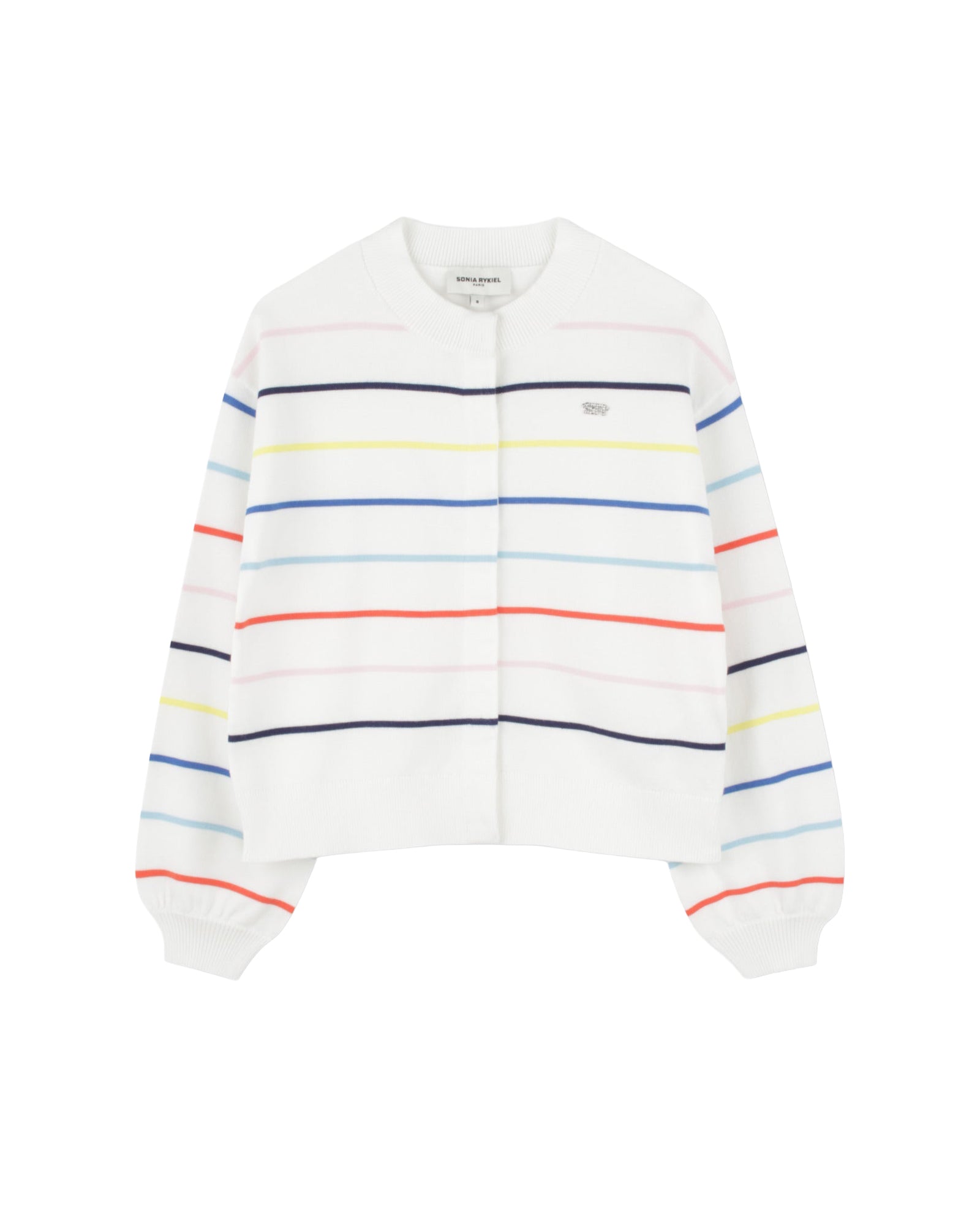 Snap-fastening cardigan - Off White