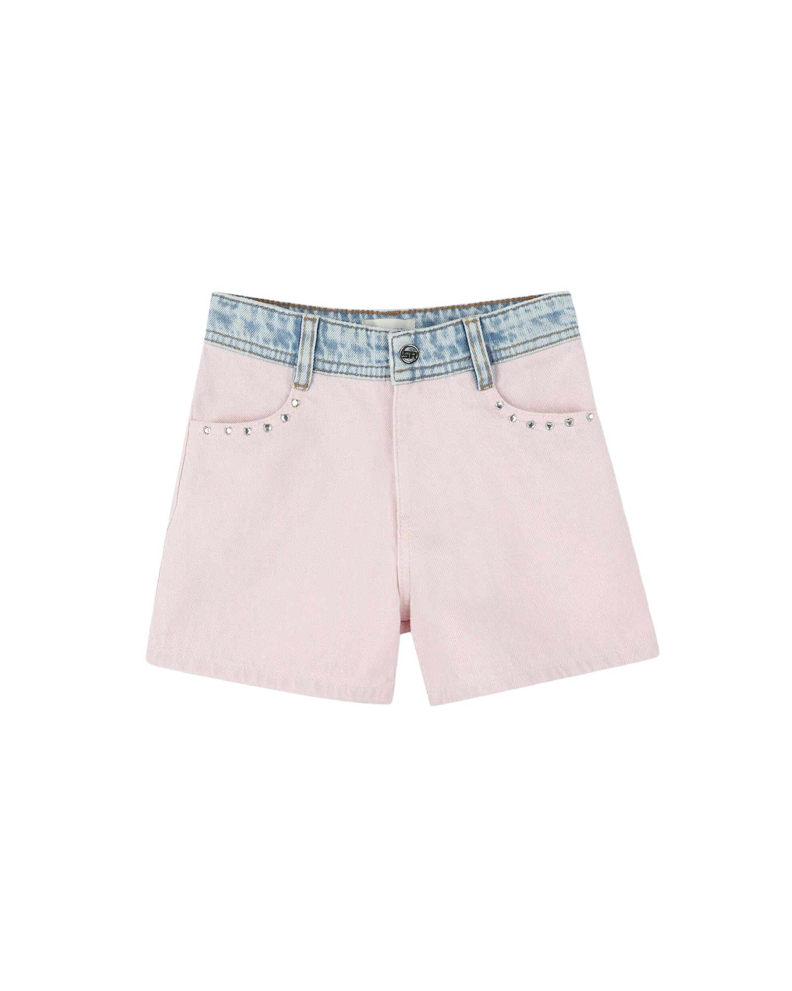 Short bicolore en denim - Oeillet