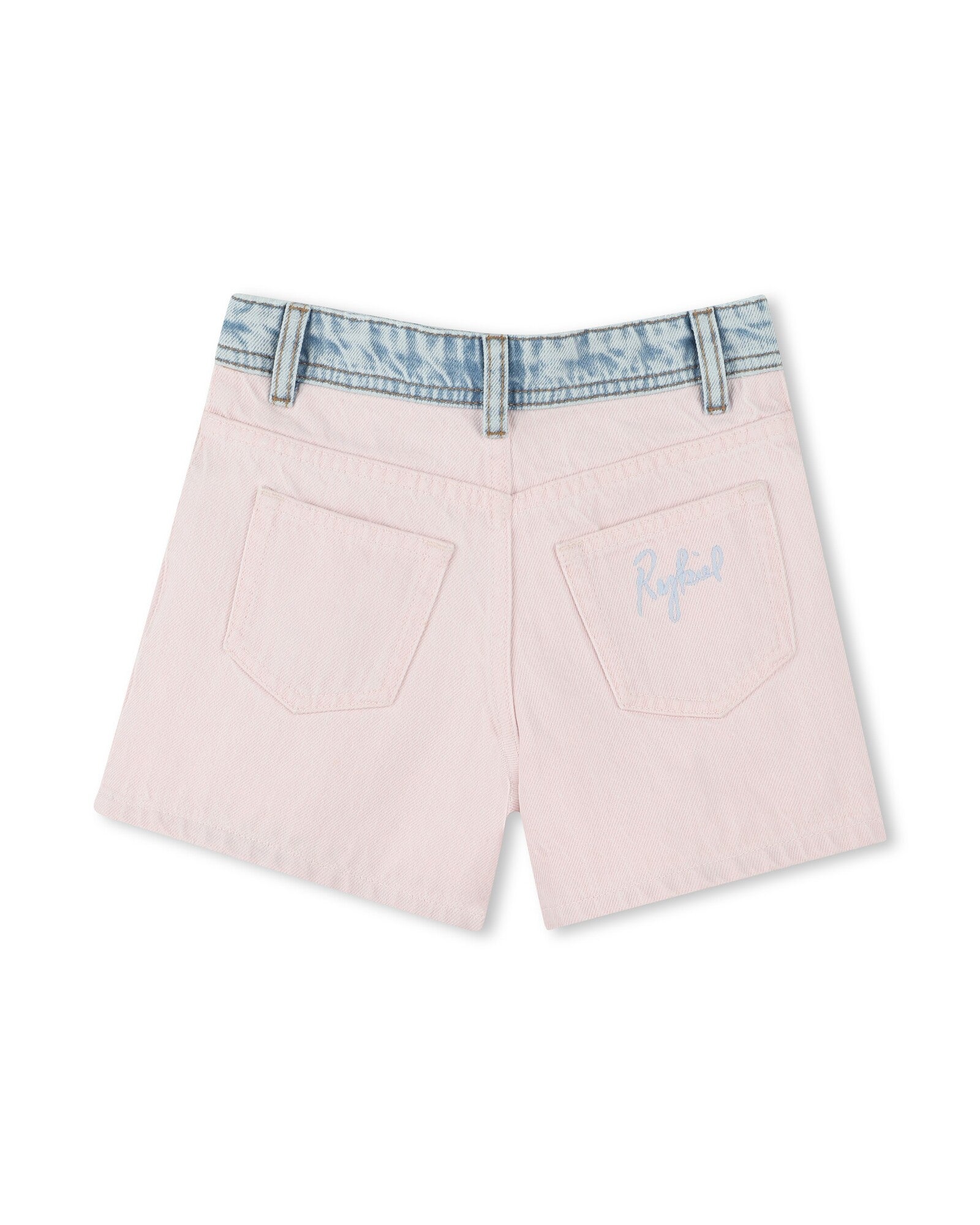 Short bicolore en denim - Oeillet
