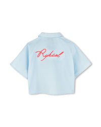 Chemise à fines rayures - Blanc Bleu