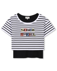 T-shirt à broderies - Black