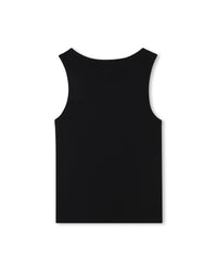 T-shirt à broderies en coton - Black