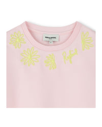 T-shirt à broderies Marguerites - Oeillet